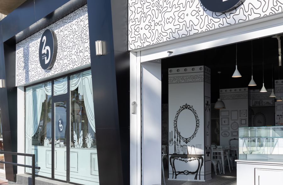 Proyecto de iluminacion de restaurante 2D Sketch Bar