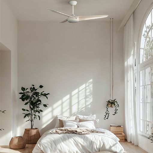 Ventilador con luz para montaje en techo