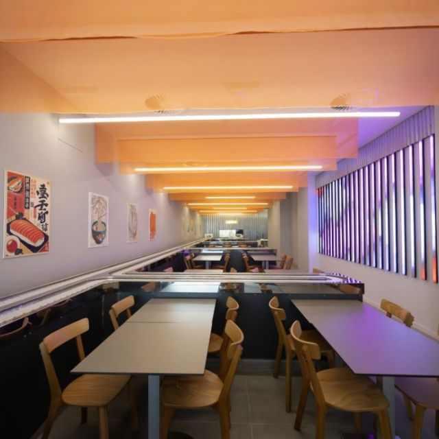 iluminacion con leds restaurante UmiYama