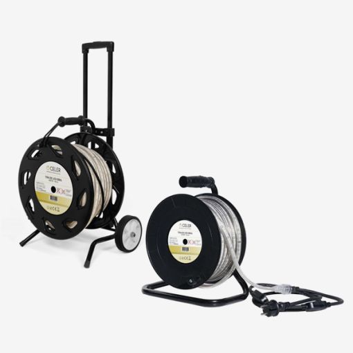 Carro con rollo tira led