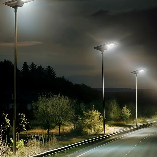 Conjunto solar autónomo all-in-one de alta eficiencia y autonomía.