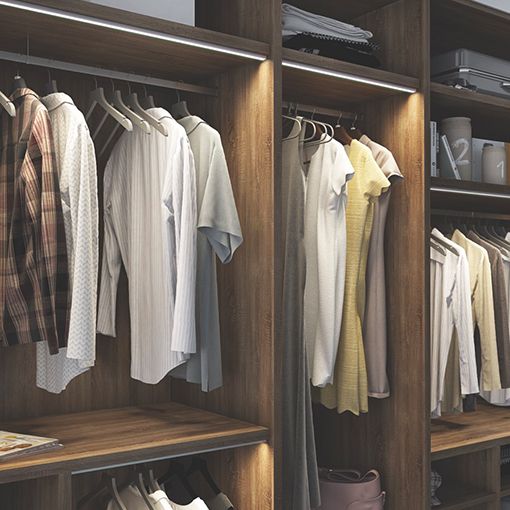 Perfil led para iluminación directa de superficie