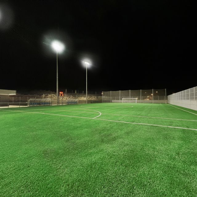 Iluminación LED campo de futbol
