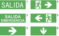 luces emergencia accesorios