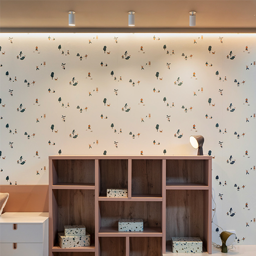 Aplique de techo para lampara Gu10 de diseño cuidado y minimalista que se integra en cualquier ambiente.