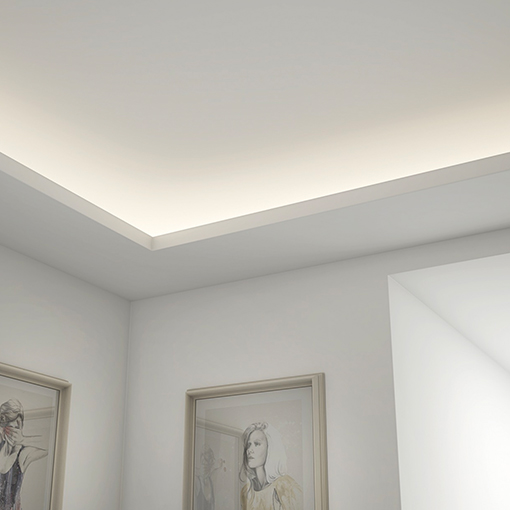 Perfil led de fácil instalación, ideal para iluminación directa y protección de tiras led.