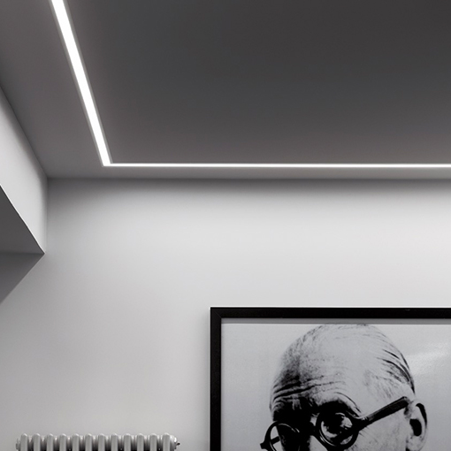 Perfil led de fácil instalación, ideal para iluminación directa y protección de tiras led.