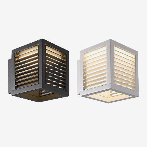 Apliques exterior de pared cubo