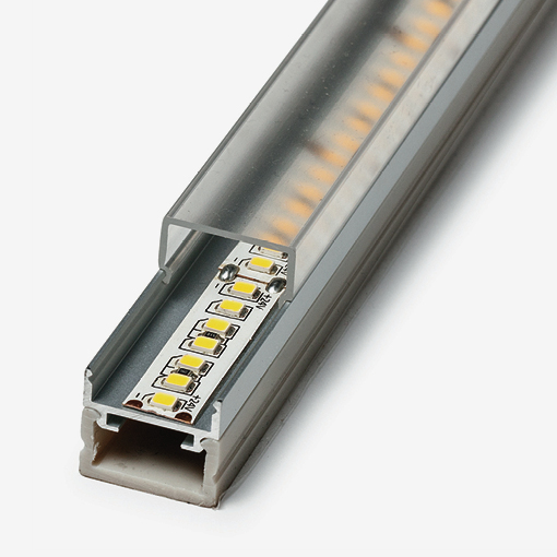 Perfil aluminio Polival. Tira IP67-IP20 Carril Cableado