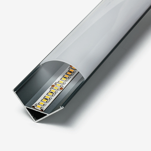 Alum. Rinconera Tira IP20-IP67 30X30 Haz Amplio