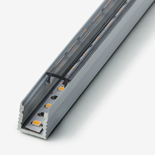 Perfil aluminio Superf. 8X9 para tira led 4mm
