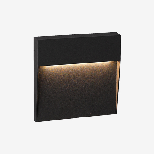 Apliques exterior de pared cuadrado