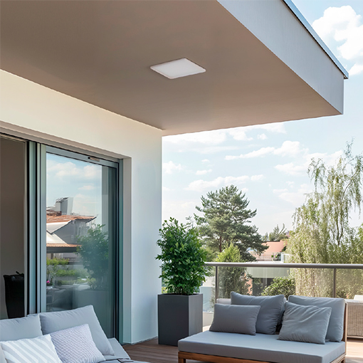 Eficiente y asequible, válido para cualquier tipo de estancia tanto interior como exterior. Perfecta distribución homogénea del haz.