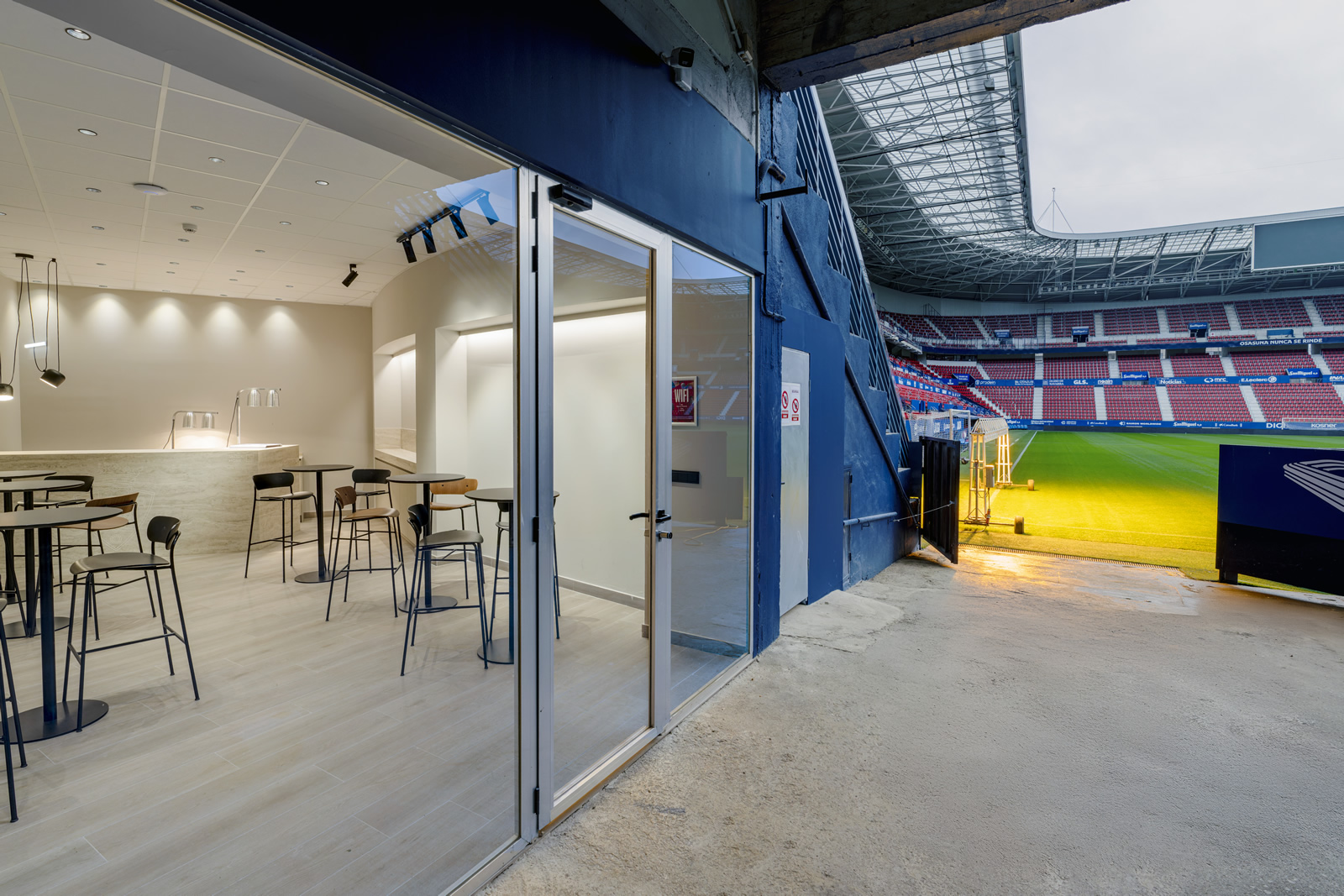Proyecto tecnico de iluminacion Sala Vip Estadio El Sadar de CA Osasuna