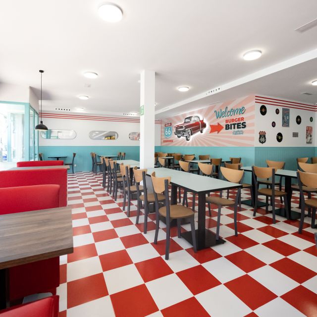 Iluminacion para Restaurante Burger