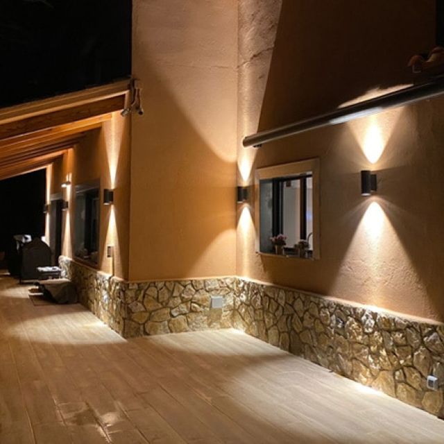 proyecto iluminacion exterior casa Henar
