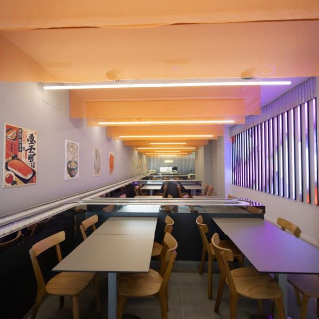 iluminacion con leds restaurante UmiYama