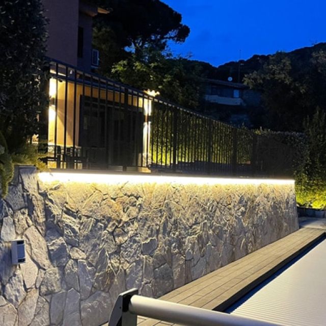 proyecto iluminacion exterior casa Henar