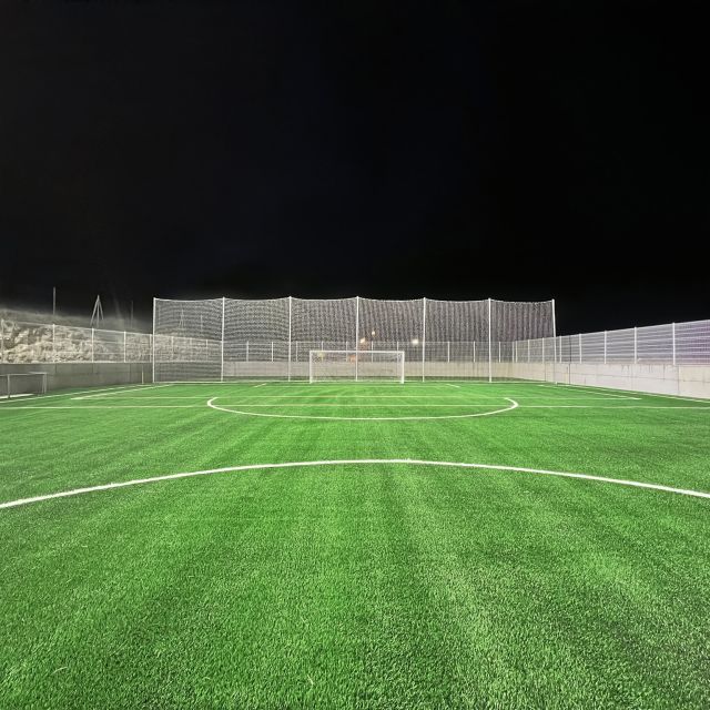 Iluminacion de futbol7 Zaragoza