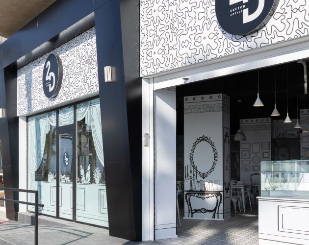Proyecto de iluminacion de restaurante 2D Sketch Bar